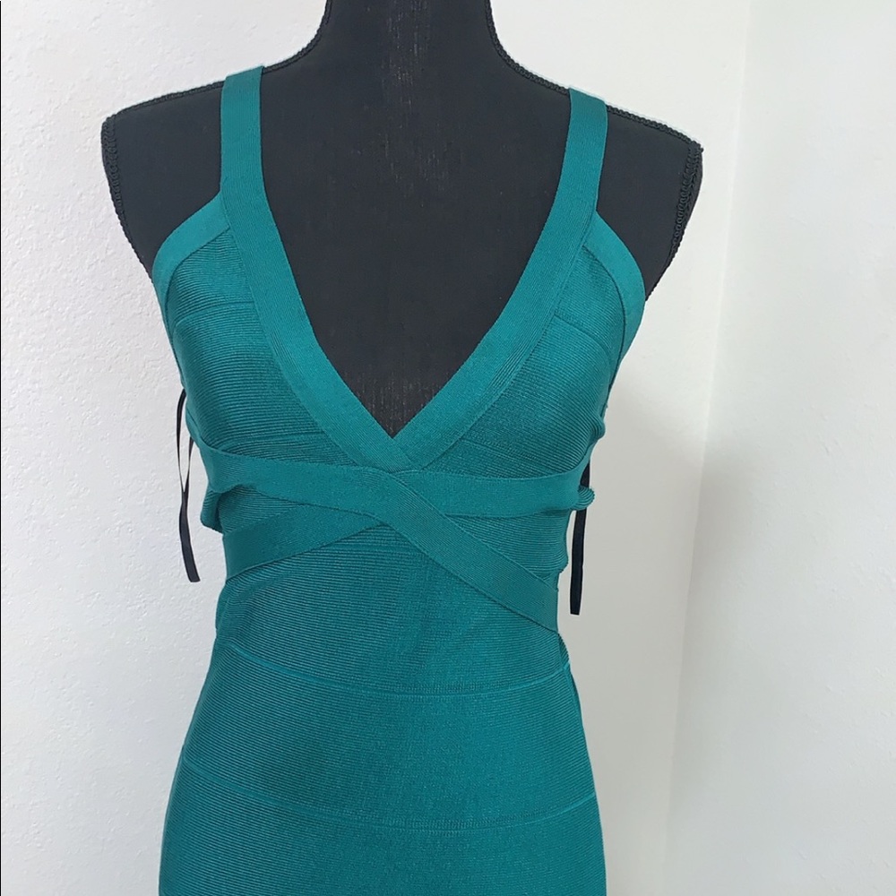 Turquoise Bebe midi